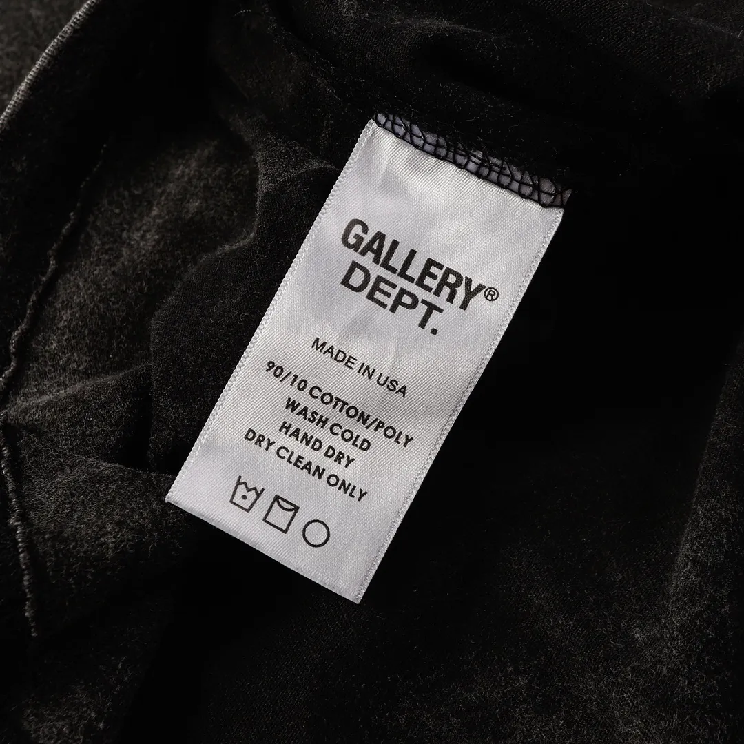 GALLERY.DEPT Summer new short-sleeved model number: D3171#P116 Color: washed black Size: S M L XL